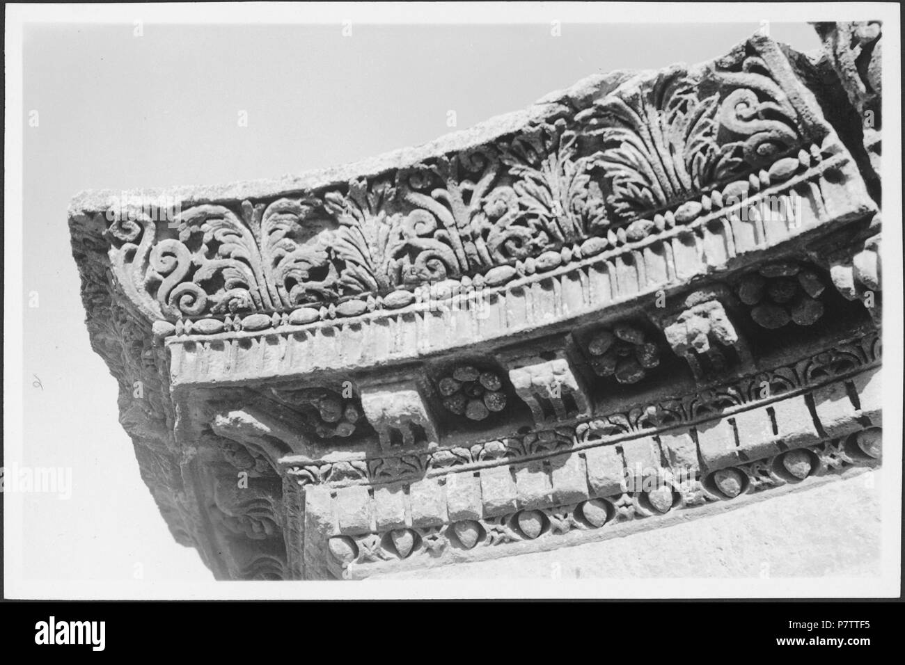 Liban, Baalbek : Tempel ; Detailansicht Rundtempel. à partir de 1933 jusqu'à 1934 74 CH-NB - Liban, Baalbek- Tempel - Annemarie Schwarzenbach - SLA-Schwarzenbach-A-5-03-013 Banque D'Images