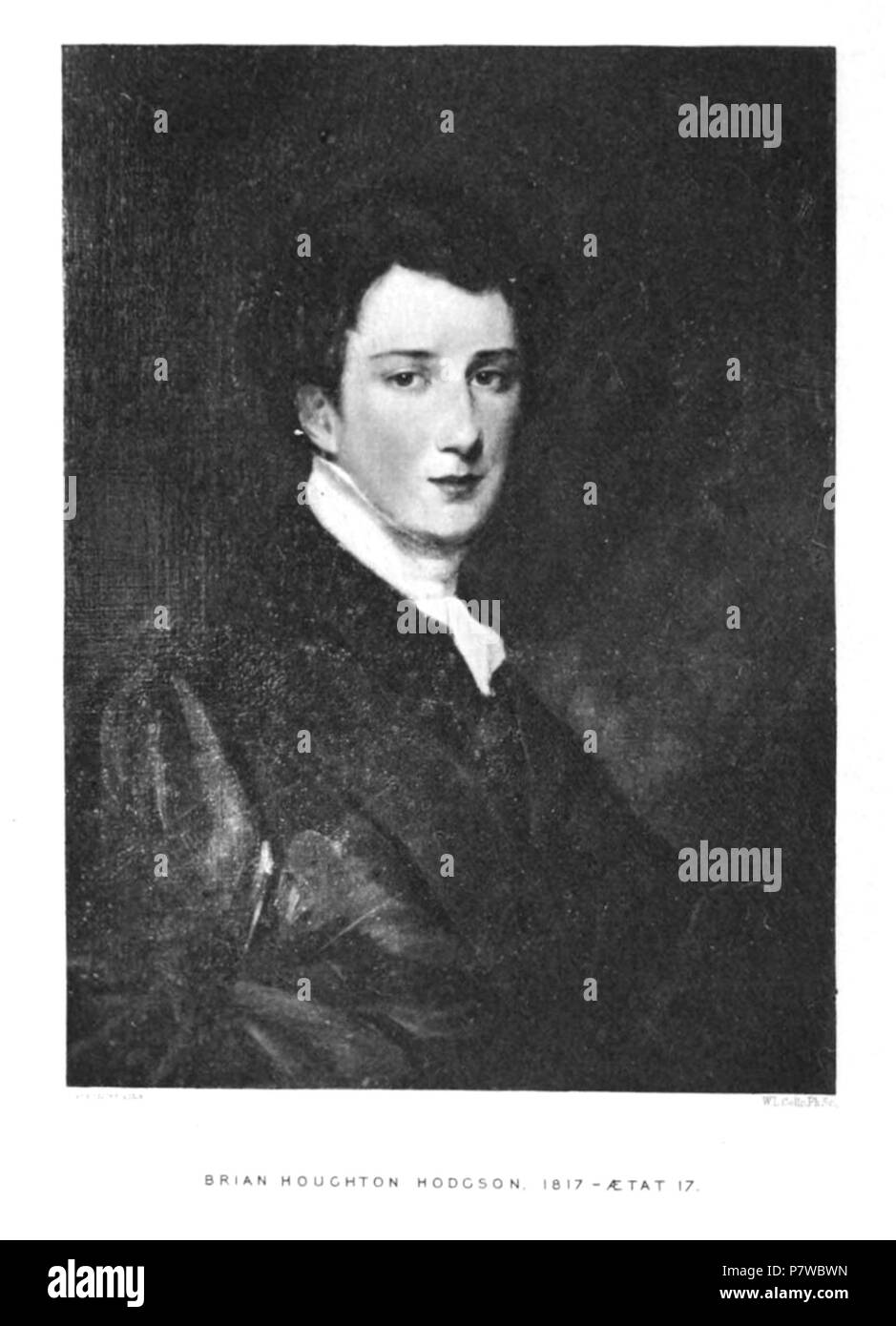 Brian Houghton Hodgson à l'âge de 17 ans . 1896 42 BHHodgson17 Banque D'Images