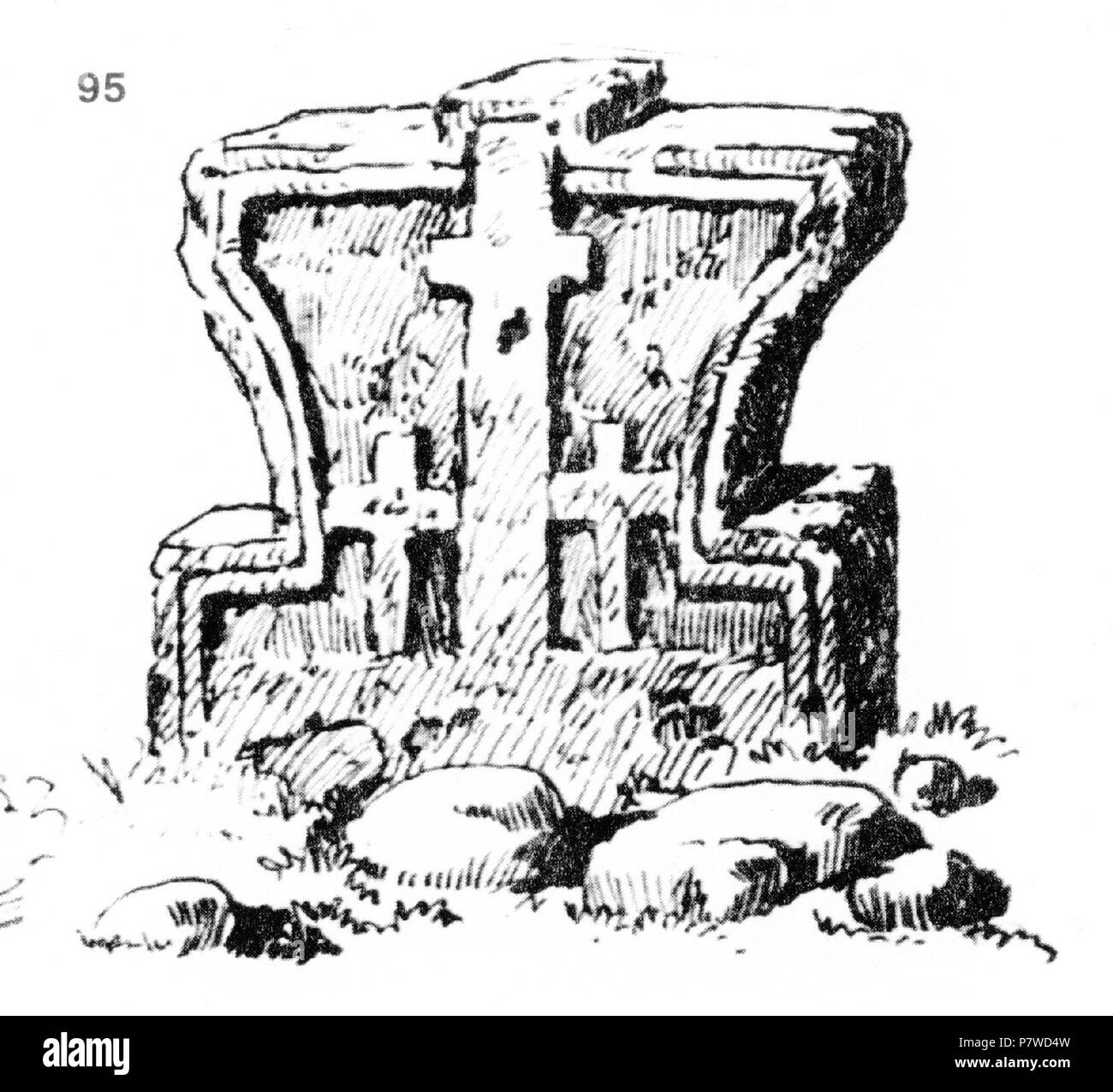 : 95. ( ) . . , . - . .  : 49x49x14 . 19.IX.1929. (. 13, . 71.) . 19 septembre 1929 Ivan 210 Enchev-Vidyu Bulgarian Folk traverse 95 Banque D'Images