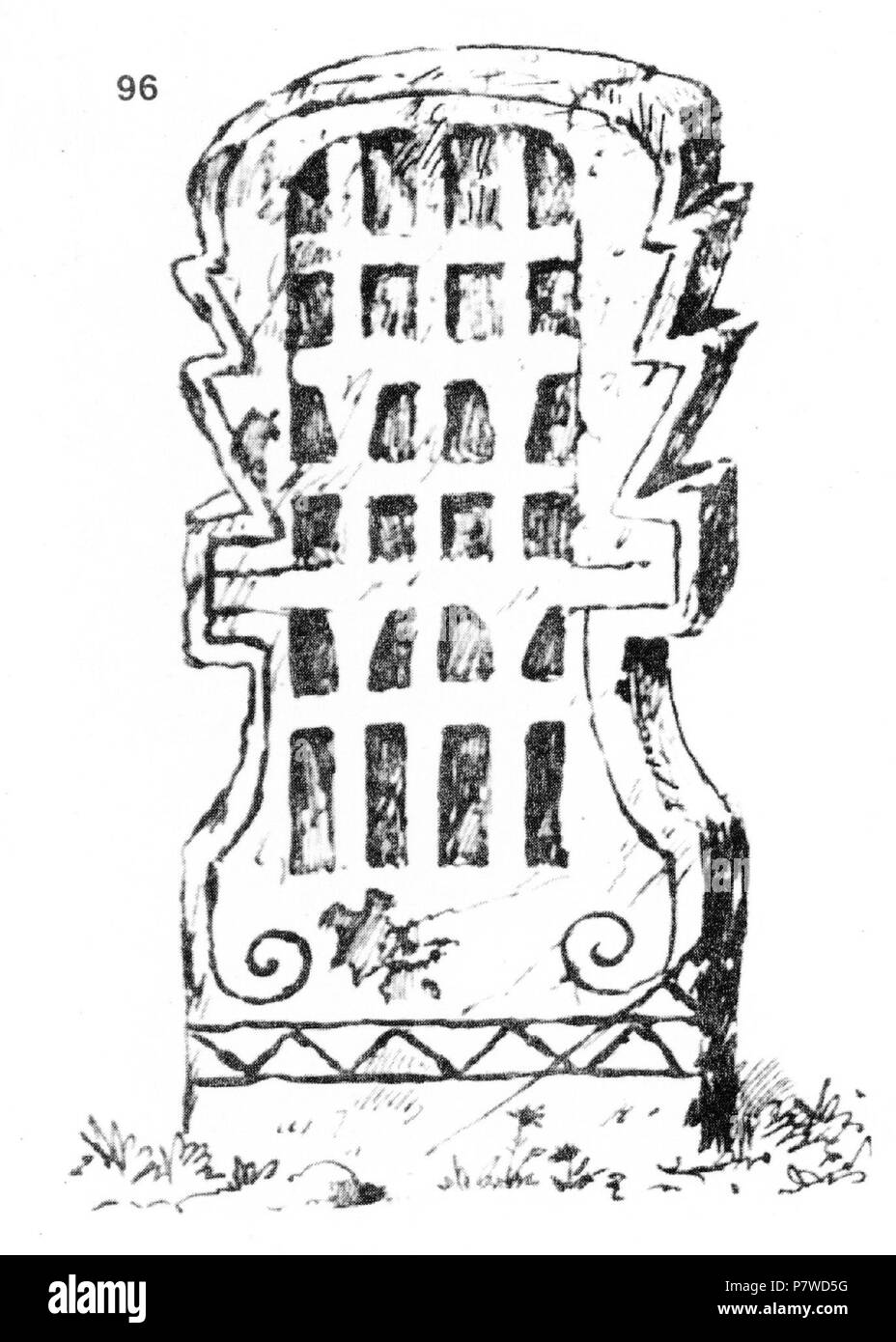 : 96. . - .  ; . .  : 87x42x19 . . . . 19.IX.1929 . (. 13, . 73.) . 19 septembre 1929 Ivan 210 Enchev-Vidyu Bulgarian Folk traverse 96 Banque D'Images