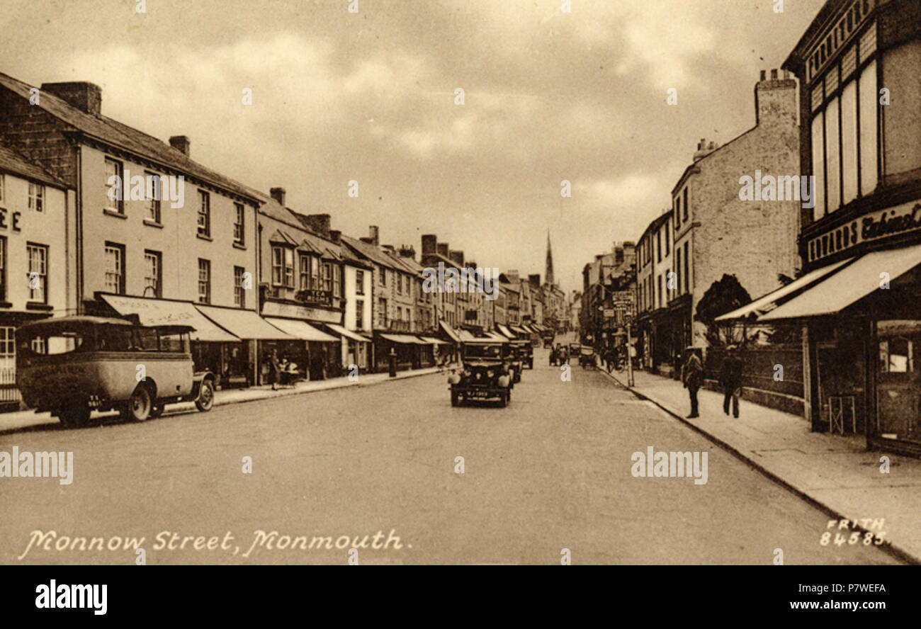 Anglais Monnow Street En C 19 1930 En Vue Du Milieu De La Rue De L