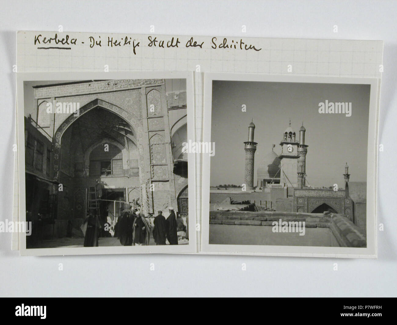 L'Irak, Kerbala (Kerbela) : Stadtansicht ; Karteikarte : Kerbala. à partir de 1933 jusqu'à 1934 72 CH-NB - Irak, Kerbala (Kerbela)- Stadtansicht - Annemarie Schwarzenbach - SLA-Schwarzenbach-A-5-03-149 Banque D'Images