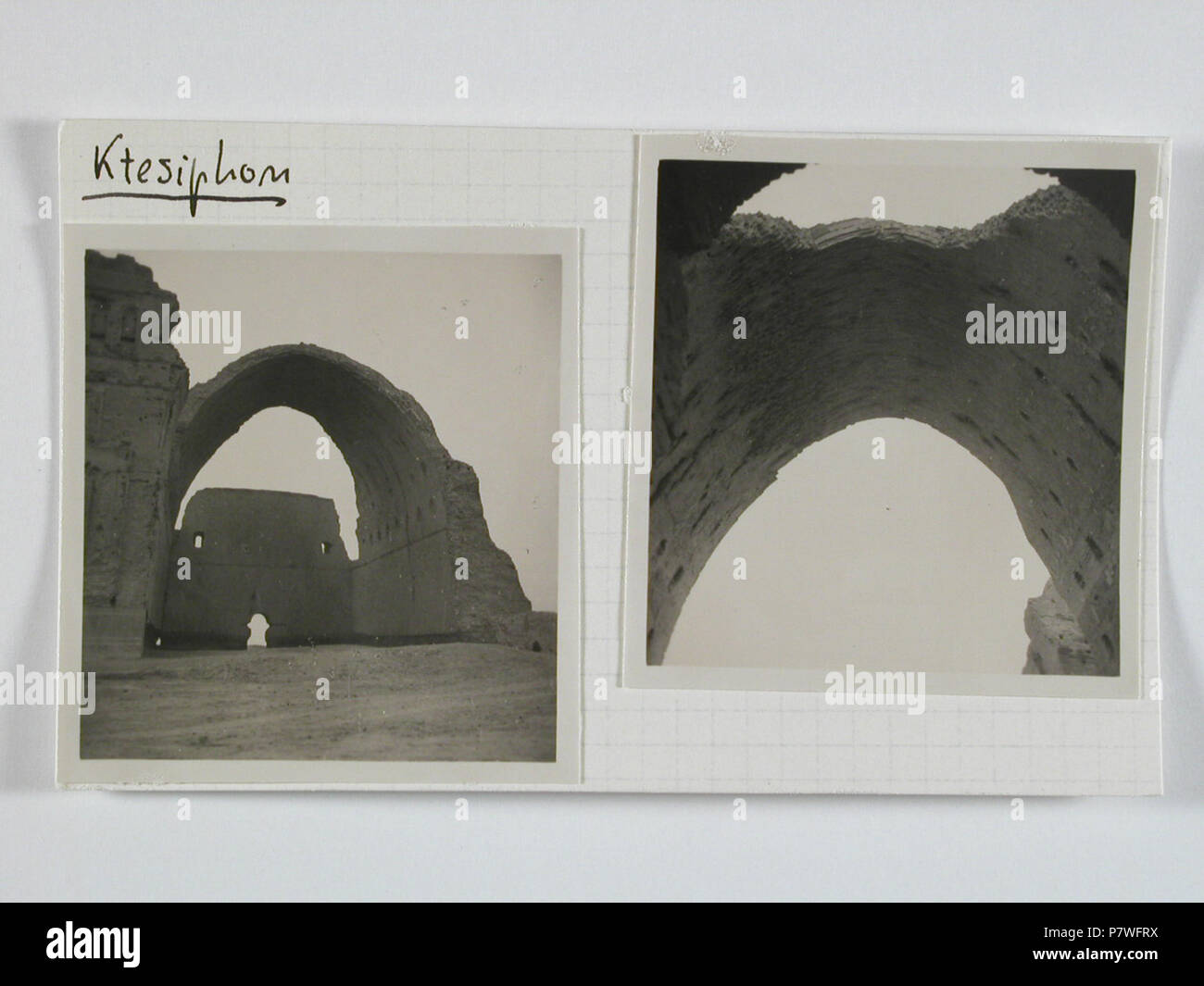 L'Irak, Ktesiphon : Ruinen ; Karteikarte : Ruinen von Ktesiphon. à partir de 1933 jusqu'à 1934 72 CH-NB - l'Irak, Ktesiphon- Ruinen - Annemarie Schwarzenbach - SLA-Schwarzenbach-A-5-03-129 Banque D'Images