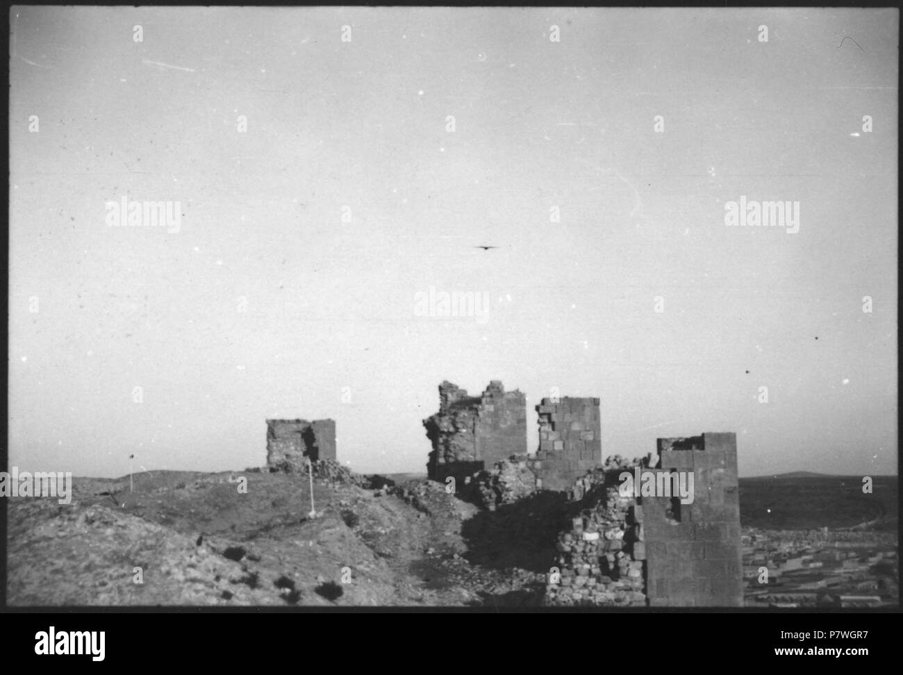 Syrie, Alep : Citadelle ; Ruinen der Zitadelle. à partir de 1933 jusqu'à 1934 83 CH-NB - Syrie, Alep- Citadelle - Annemarie Schwarzenbach - SLA-Schwarzenbach-A-5-03-051 Banque D'Images