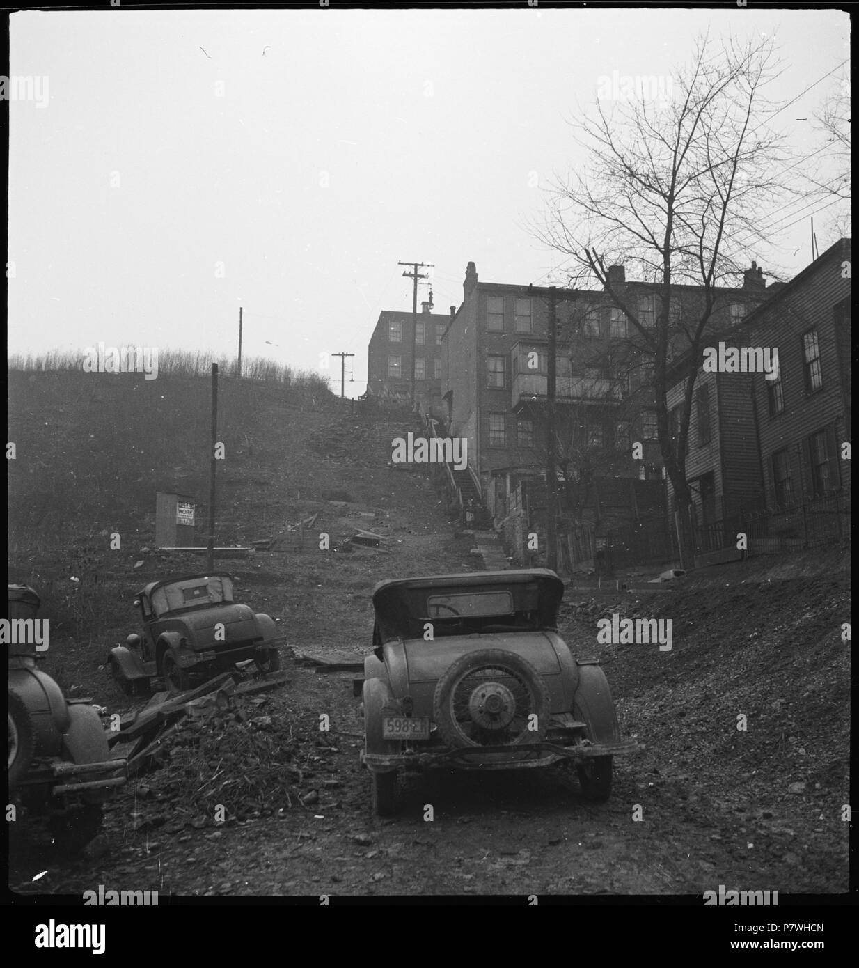 85 CH-NB - Etats Unis, Cincinnati-OH- Häuser - Annemarie Schwarzenbach - SLA-Schwarzenbach-A-5-10-109 Banque D'Images