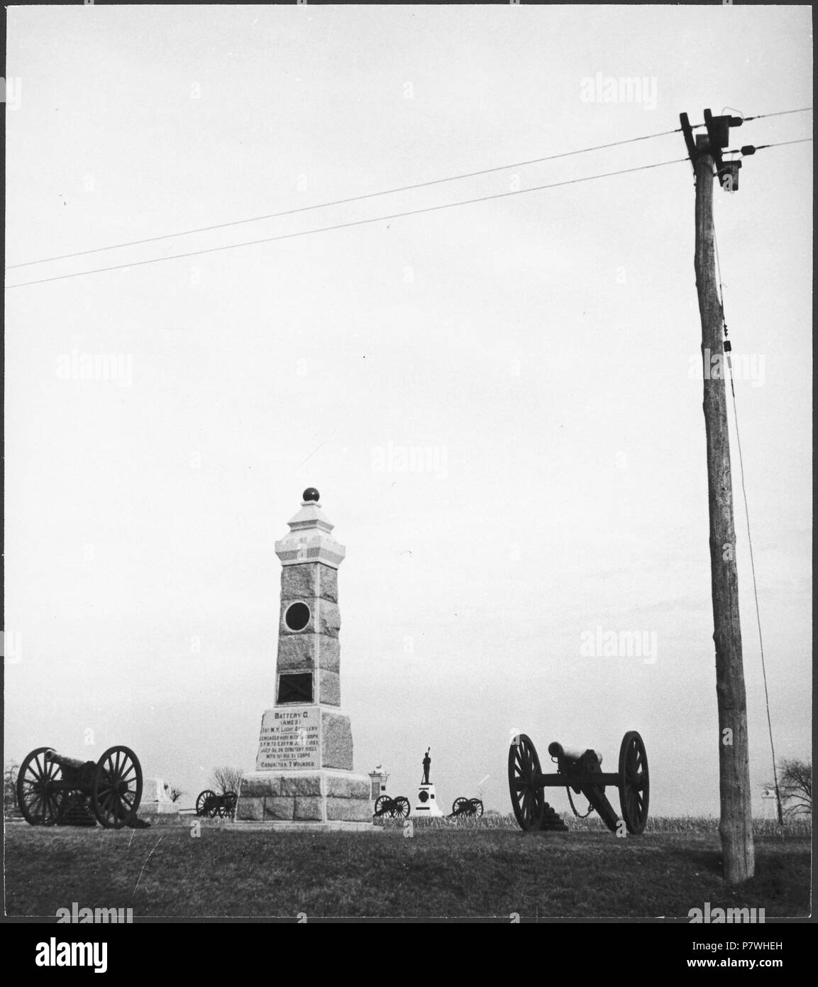 USA, Gettysburg/PA : Gettysburg National Military Park, Gettysburg dans Kriegsdenkmal für La bataille de Gettysburg en 1863. De 1936 à 1938 85 CH-NB - USA, Gettysburg-PA- Gettysburg National Military Park - Annemarie Schwarzenbach - SLA-Schwarzenbach-A-5-09-015 Banque D'Images