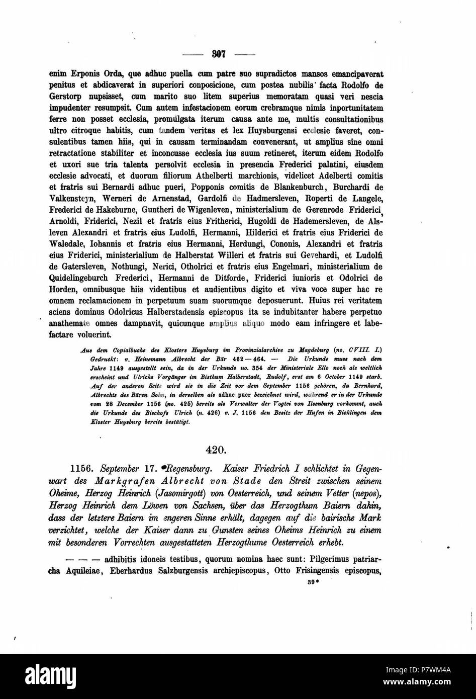 Codex diplomaticus anhaltinus, band 1-2 . 1869 105 305 de 1 à 2 de l'ADC Banque D'Images