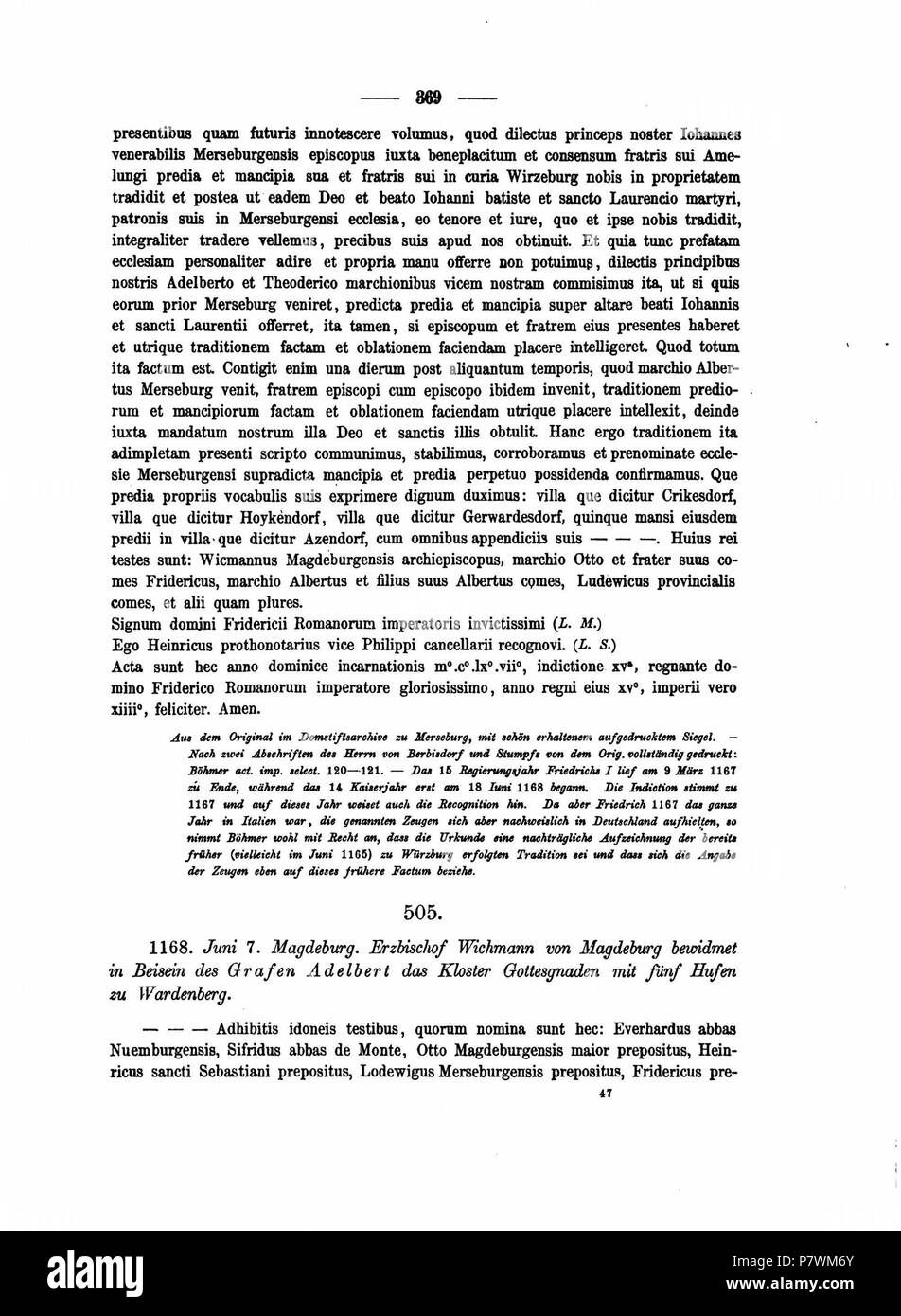 Codex diplomaticus anhaltinus, band 1-2 . 1869 105 367 de 1 à 2 de l'ADC Banque D'Images