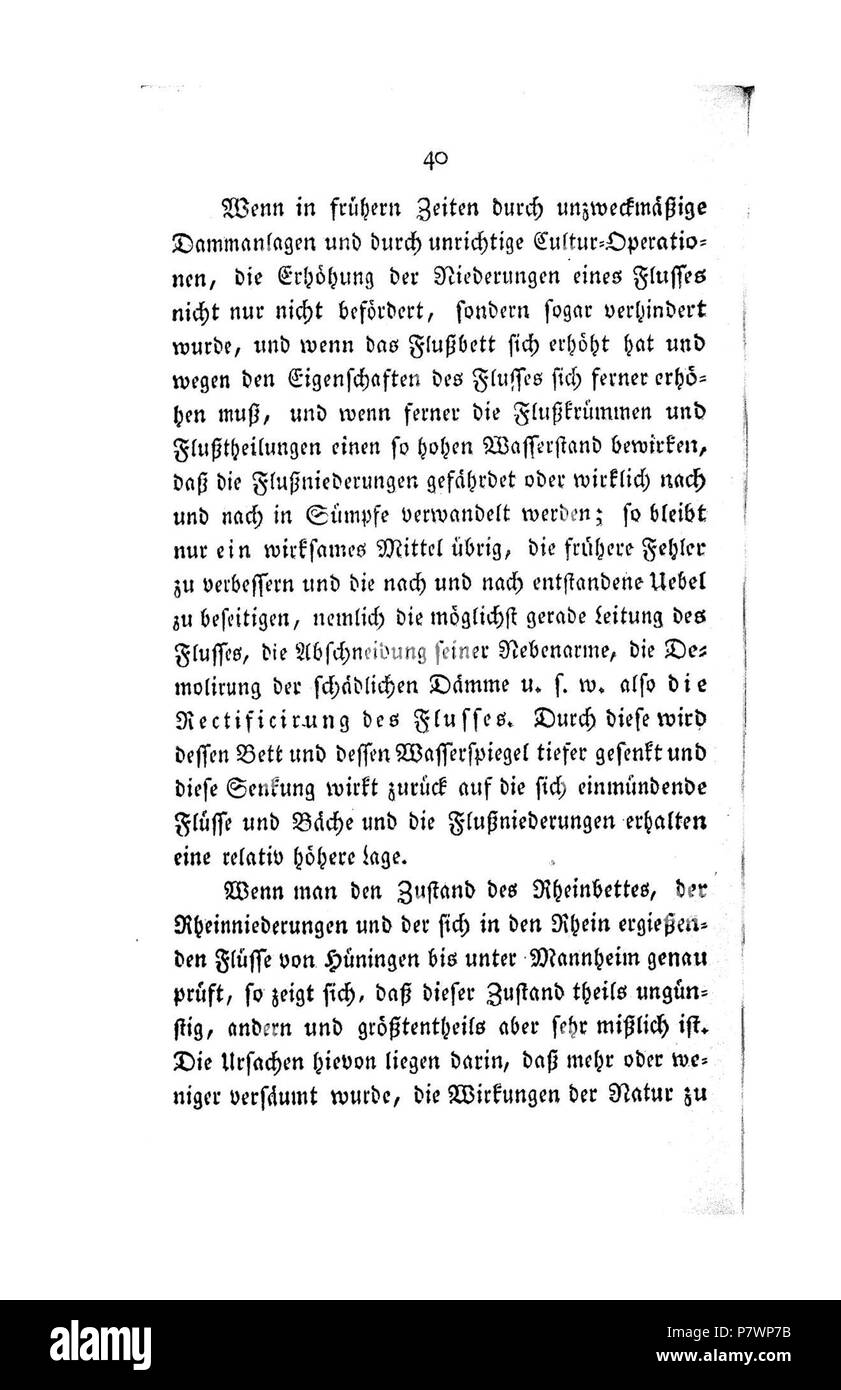 . Der Rhein von Basel bis Mannheim mit Begründung der Nothwendigkeit, diesen Strom zu regulieren Volltext bei de. : Der Rhein von Basel bis Mannheim . Deutsch : Dies ist ein Scan des historischen anglais Buch鋨es : c'est un document historique de la numérisation . N/A 120 de Der Rhein von Basel bis Mannheim (Tulla) 041 Banque D'Images