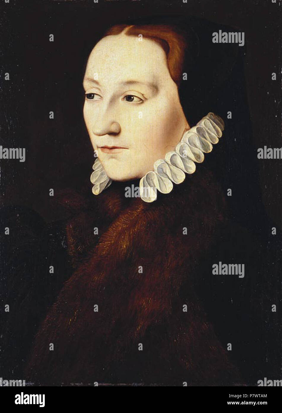 Anglais : portrait de femme inconnue, identifié sous le nom de Lady Frances Brandon, mère de Lady Jane Grey English : peut-être Lady Frances Brandon, mère de Lady Jeanne Grey . circa 1560 162 Frances Brandon Banque D'Images