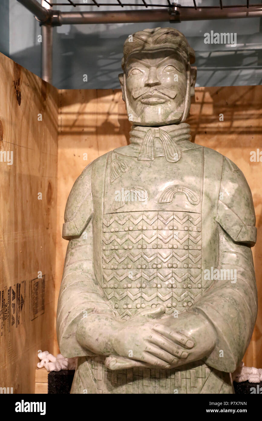 L'Armée de terre cuite Sculpture soldat chinois Banque D'Images
