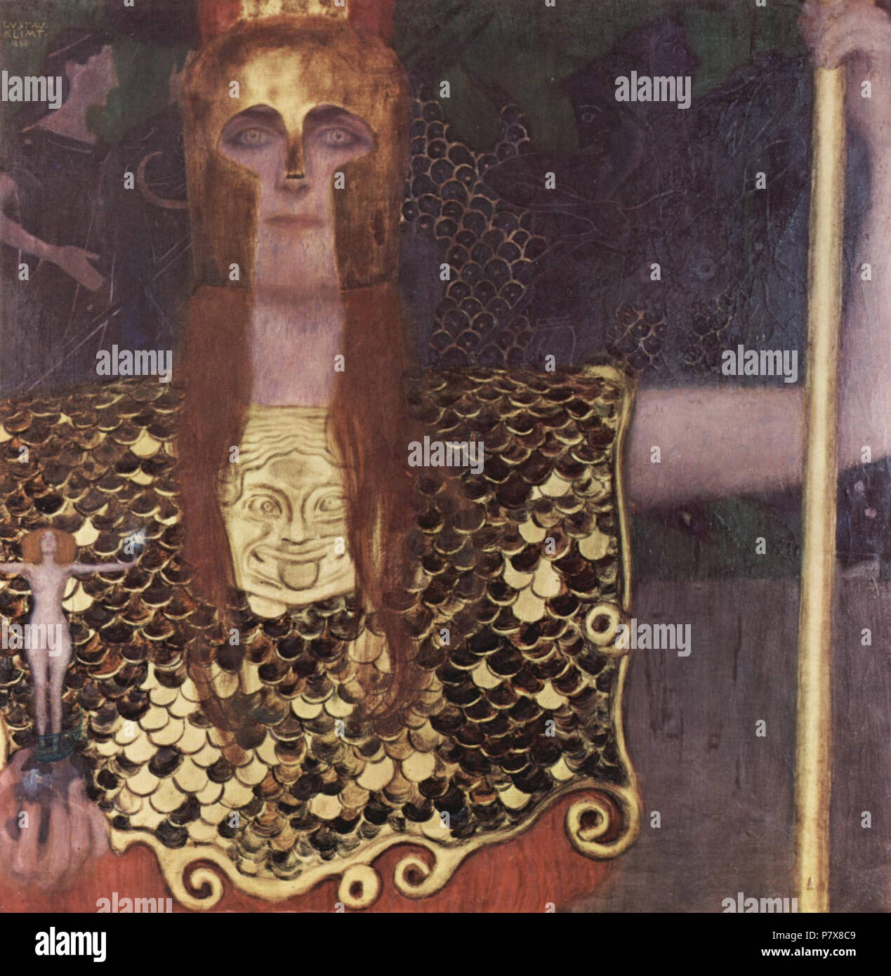 . Allemand : PALLAS ATHENA 1898 Gustav Klimt 045 178 Banque D'Images