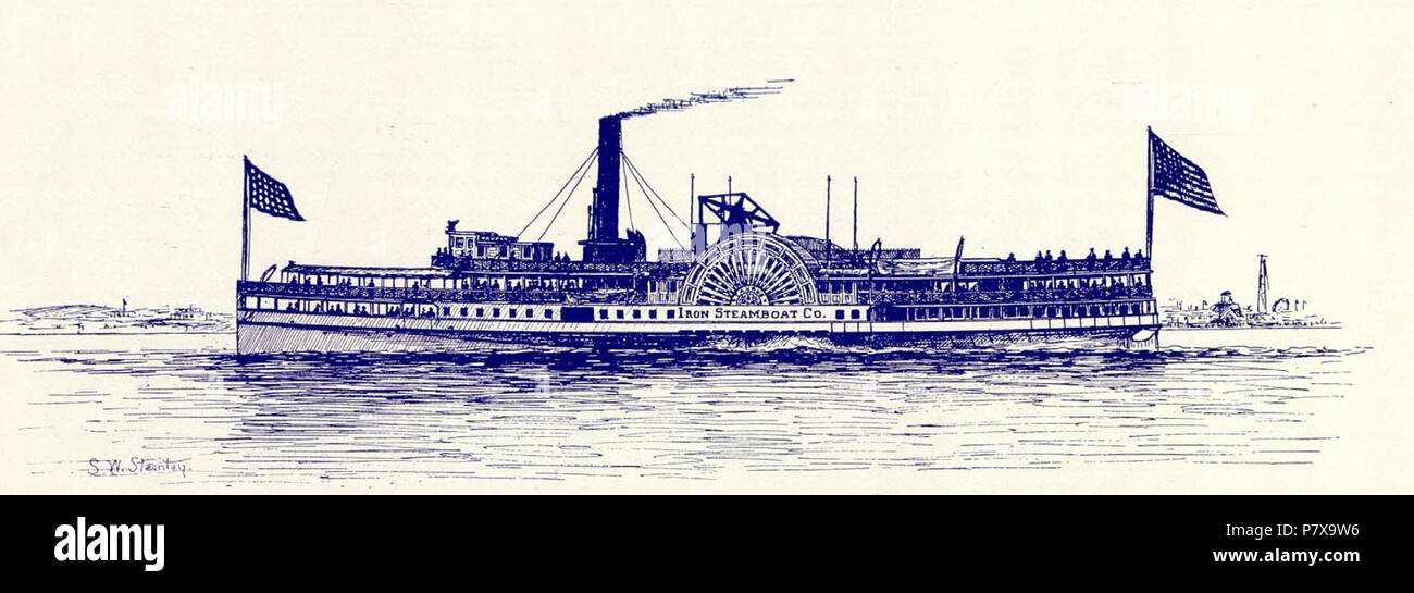 Anglais : Taureau, bateau à vapeur. 1895 ou avant 364 Taurus (steamboat) 01 Banque D'Images