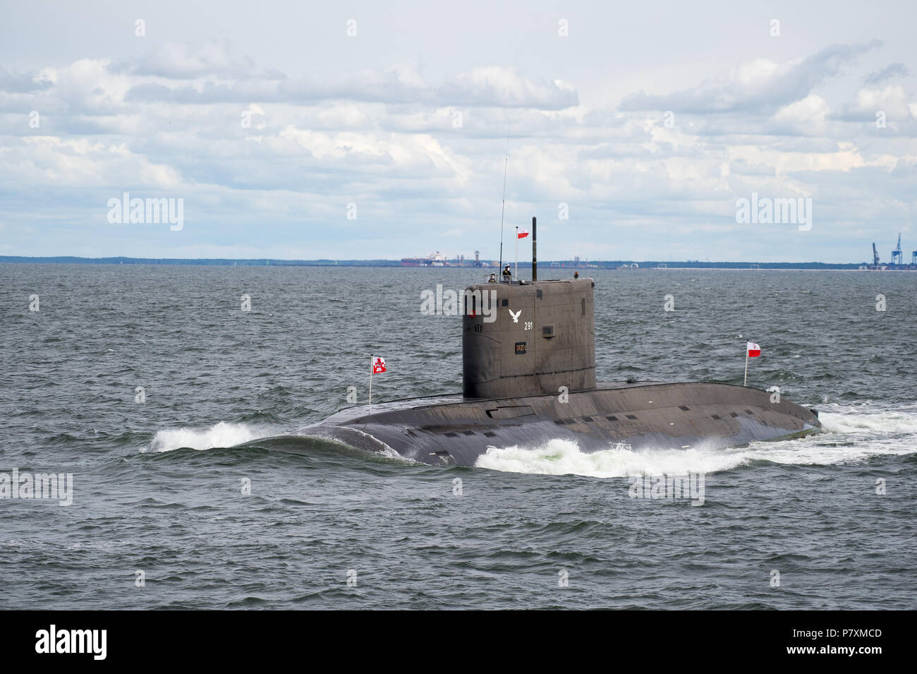 Projet polonais 877E sous-marin de la classe Kilo ORP Orzel 291 pendant la Parade navale pour célébrer 100e annversary de marine polonaise de Gdynia, Pologne. 24 juin 2 Banque D'Images