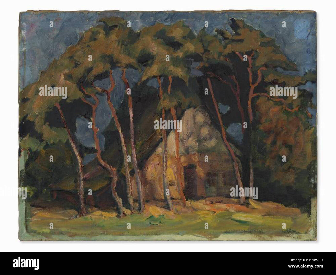 Français : Maison dans la Courlande . Avant 1939 165 Fritz Burmann - Maison de l'isthme de Courlande Banque D'Images