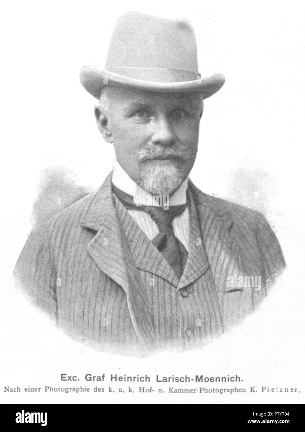 Anglais : Photographie de Heinrich Graf Gmbh von Mönnich (1850-1918), industriel et homme politique autrichien. 18 mai 1901 189 1901 Moennich Pietzner Heinrich Gmbh Banque D'Images