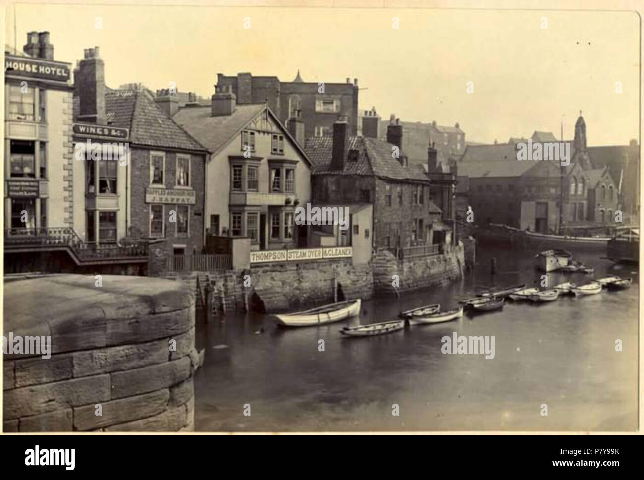 Anglais : Whitby . vers 1890 359 Sutcliffe4 Banque D'Images