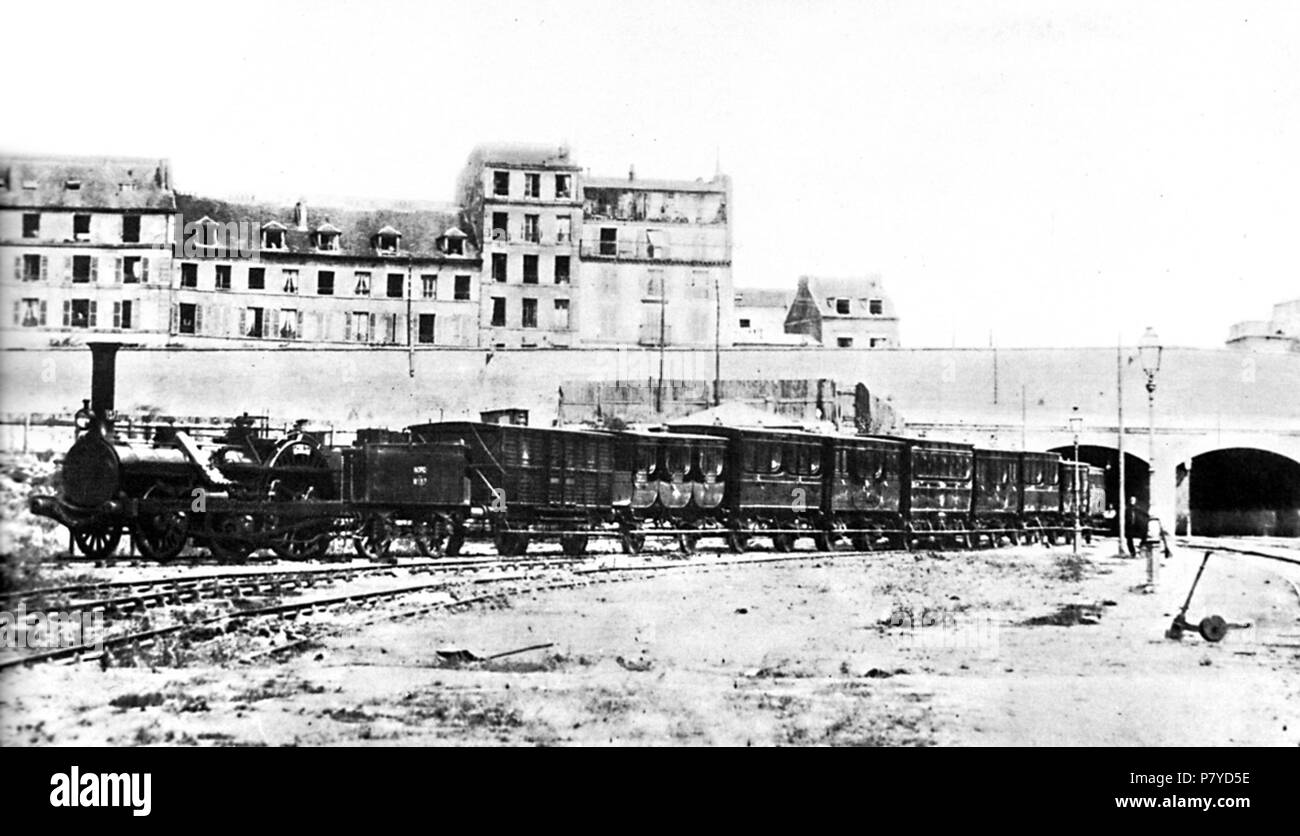 Anglais : Train de Napoléon III à Avon. 1853 Napoléon III 281 train, 1853 Banque D'Images