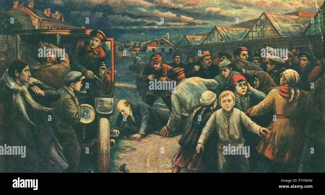 Anglais : Tentative d'assassinat de Lénine Türkçe : suikasti Lénine . 1927 243 Tentative de Lénine Banque D'Images
