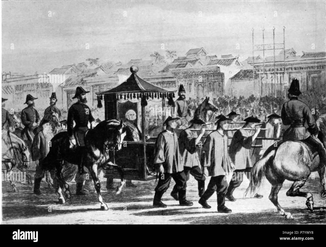 L'état de l'entrée à Lord Elgin, Pékin 1860. Publié 1924 Lord Elgin à Pékin 249 Banque D'Images