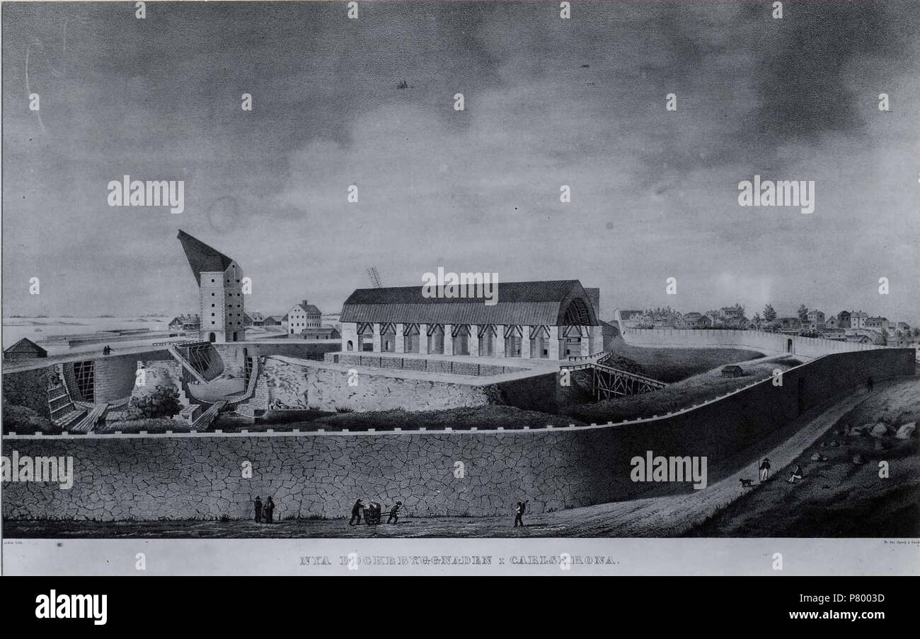 260 Marinmotiv-Dockbyggnad, Karlskrona - Hultsfredsfestivalen museet - O 04177 Banque D'Images