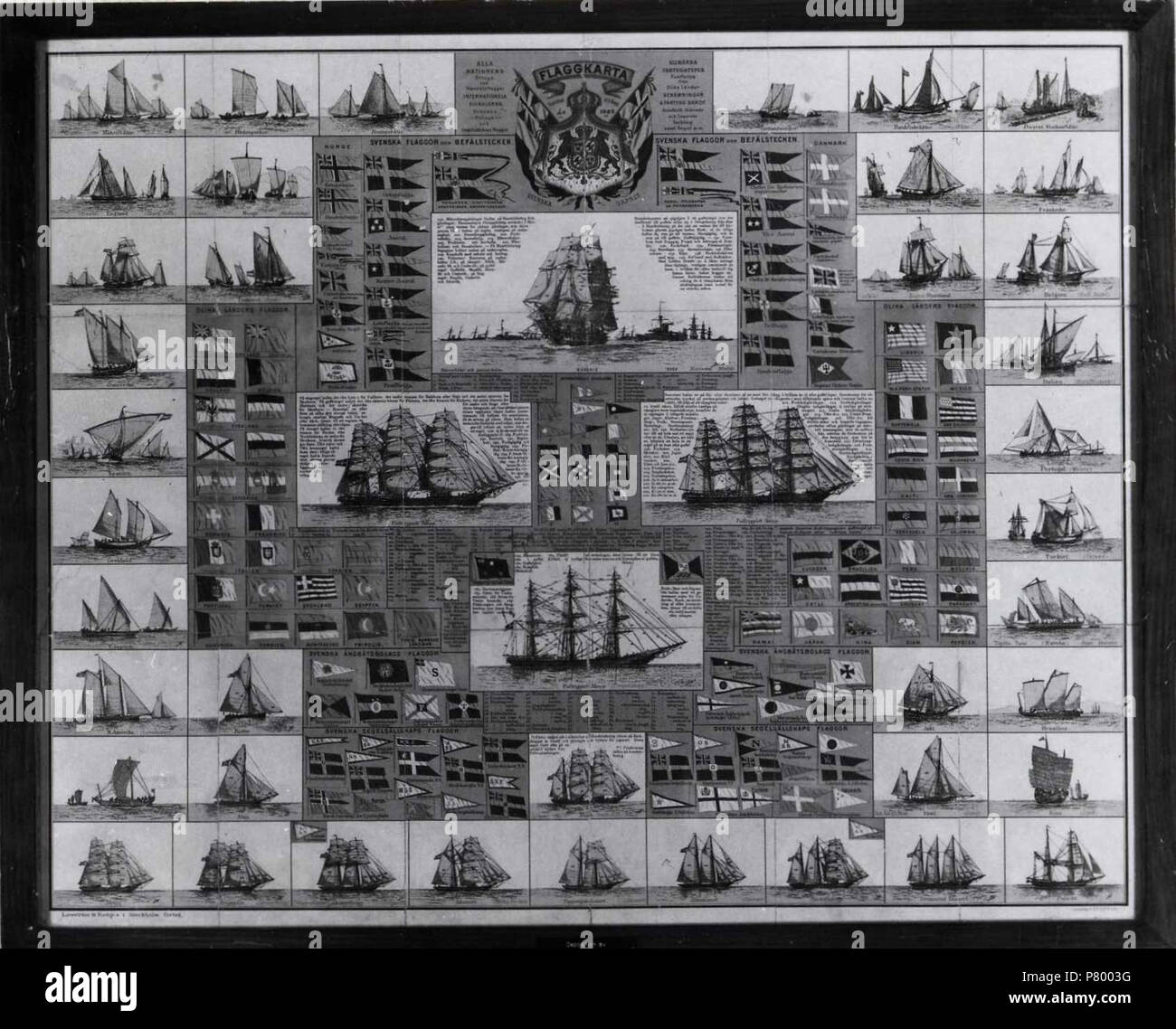 260 Marinmotiv-Flaggkarta - O - 04173 Hultsfredsfestivalen museet Banque D'Images