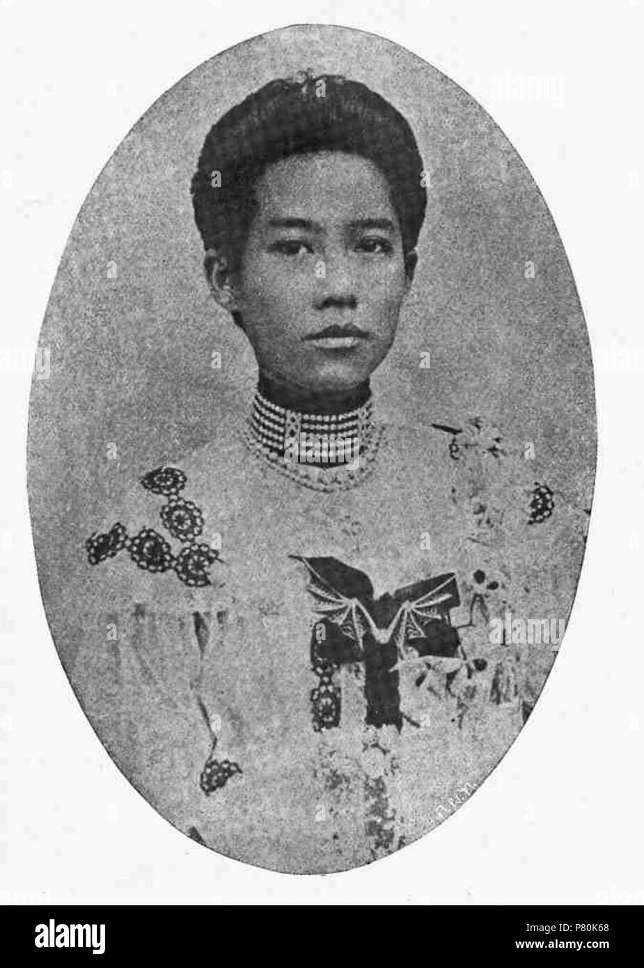 Anglais : SAR la Princesse Suddha, Dibyaratana la Princesse Sri Ratanakosindra, fille de roi Chulalongkorn (Rama V) et la grande reine Sukhumala Marasri . 20 octobre 2012, 22:53:32 Princess 321 Sri Ratanakosindra Banque D'Images