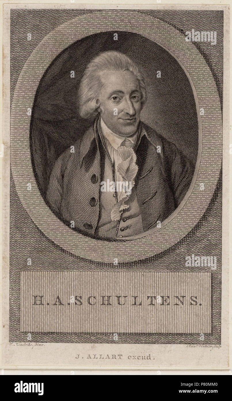 Nederlands : Beschrijving Hendrik Albert Schultens (25-02-1749 / 12-08-1793) Hoogleraar dans de Oosterse talen te Amsterdam. Afmetingen : 142 x 91 mm. Documenttype prent Vervaardiger Allart, Johannes Hendriks, Divinekanza Vinkeles Reinier, R. (1741-1816) ; Collectie Collectie Stadsarchief Amsterdam : tekeningen en http://archief.amsterdam/archief/10097/010097009132 Afbeeldingsbestand prenten Inventarissen 010097009132 . Avant 1816 329 Reinier Vinkeles, Afb 010097009132 Banque D'Images