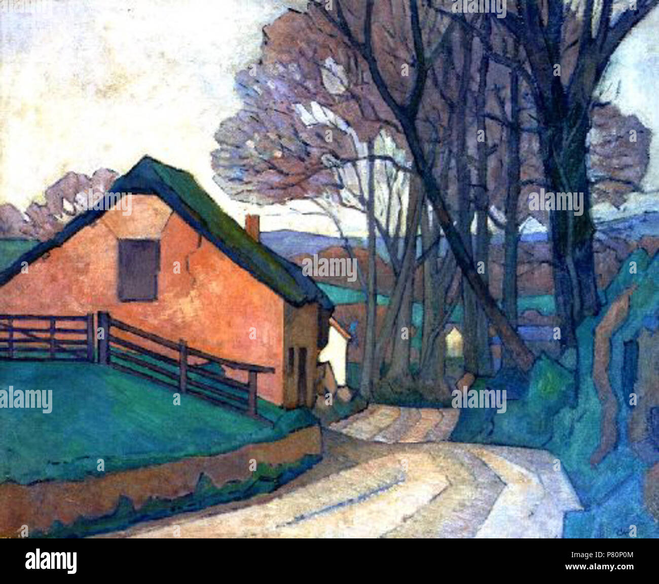 Anglais : . Near-Hemyock Robert-Bevan 1910 335-Near-Hemyock Banque D'Images