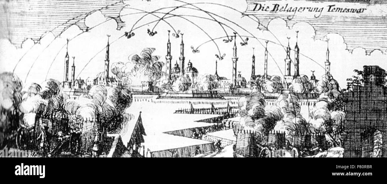 Anglais : Siège de Timisoara, 1716 Asediul Timioarei : Român, 1716 circa 1720 346 . Siège de Timisoara 1716 Banque D'Images