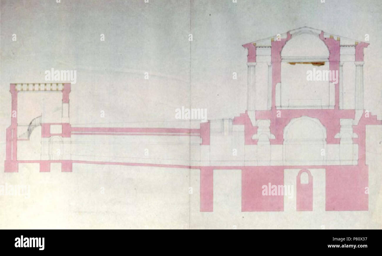 N/A. N/A Theseustempel-Wien Querschnittsplan 372- Banque D'Images