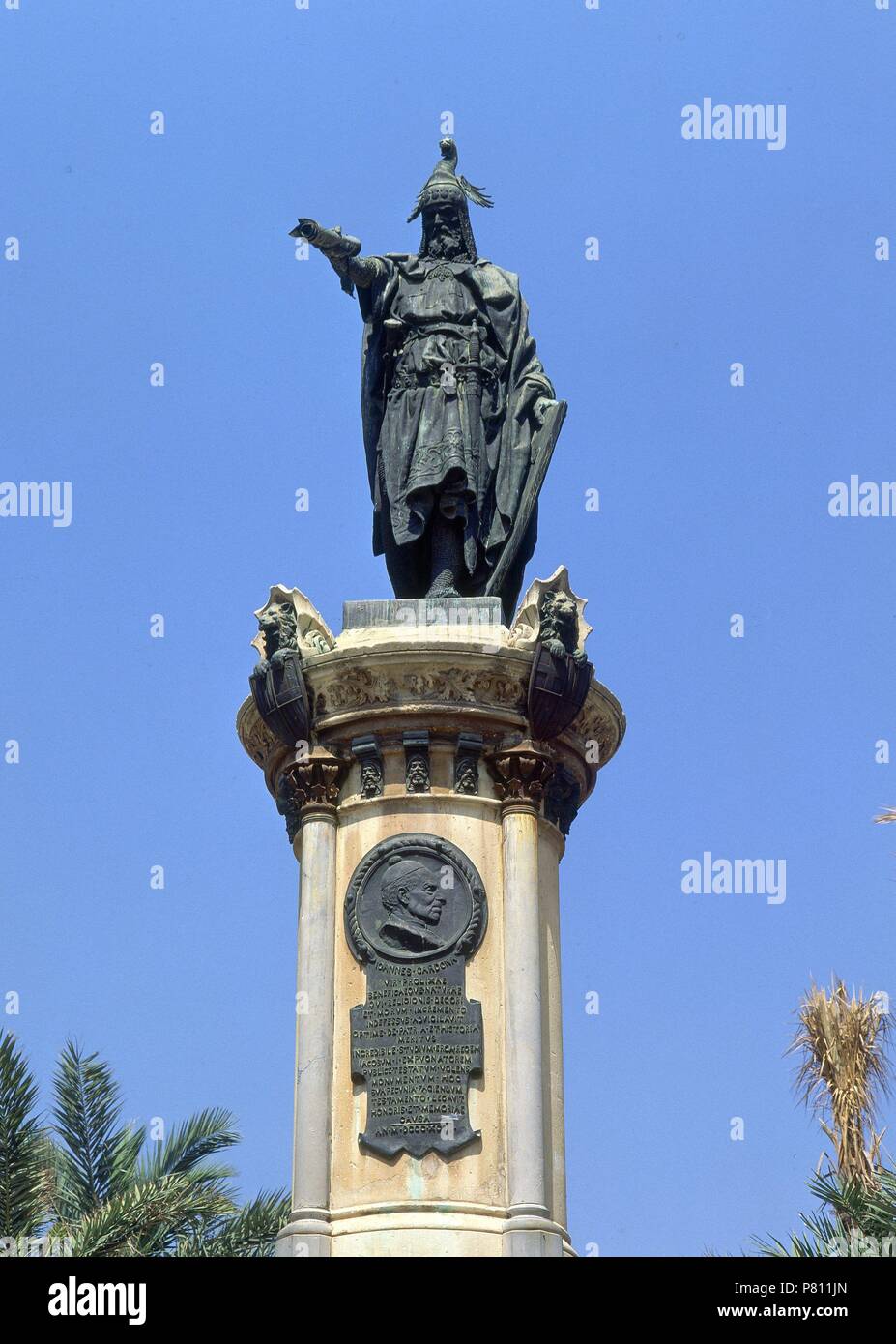 MONUMENTO A JAIME I. Auteur : TOMAS, JOSE. Lieu : extérieur, CASTELLON DE LA PLANA, Castellón, Espagne. Banque D'Images