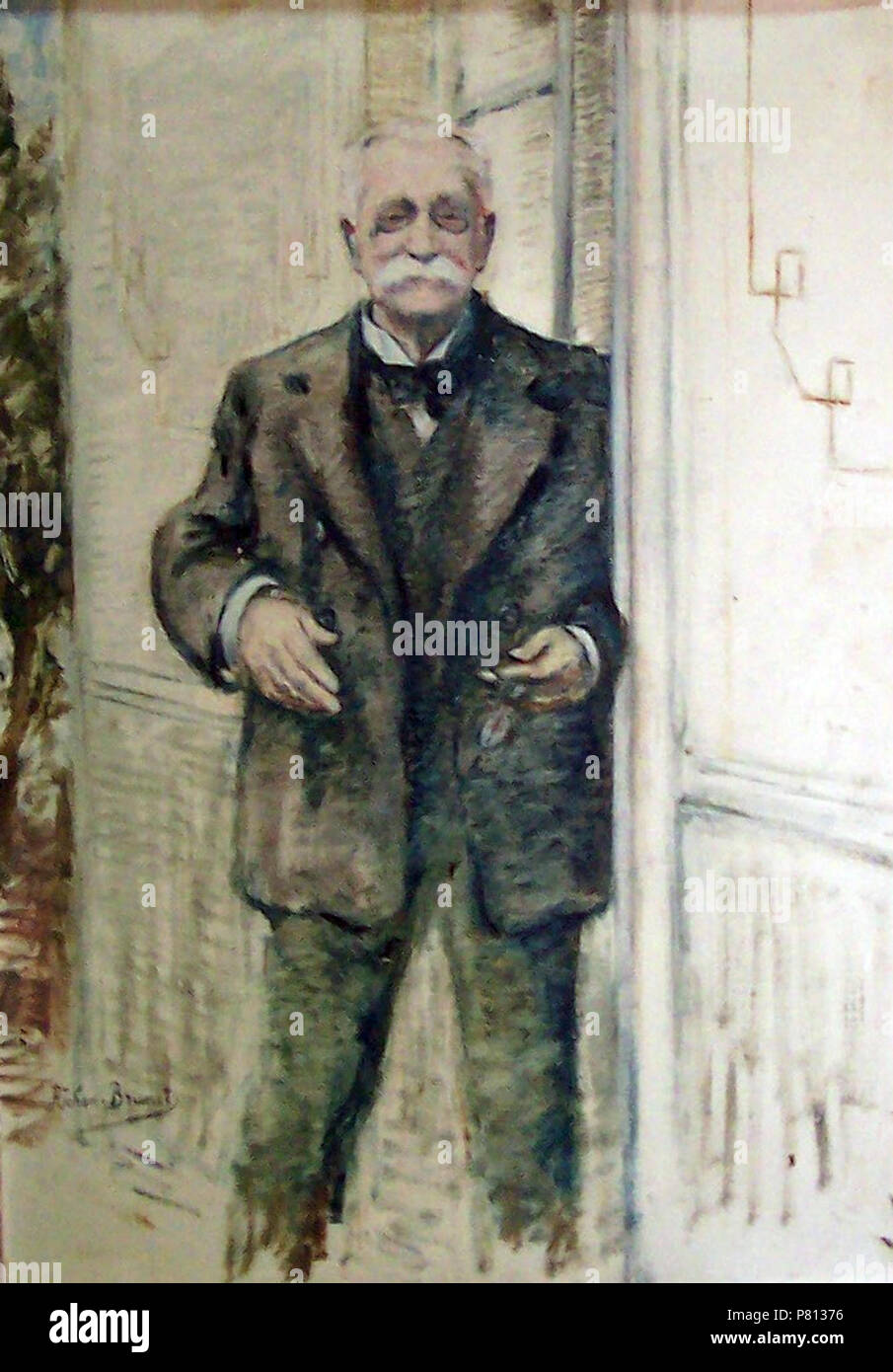 Español : Eusebio Lillo Robles (*Santiago du Chili 14 de agosto de 1826- †id. 8 de julio de 1910), poeta y político chileno. Autor de la letra del Himno Nacional de Chile. Inicios del Siglo XX 330 Retrato de Eusebio Lillo Robles (1826-1910) Banque D'Images