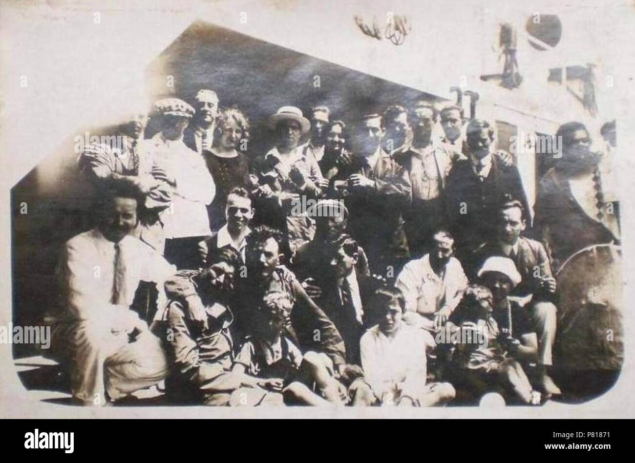 L'Union minière 381 cols blancs et bleus Banque D'Images