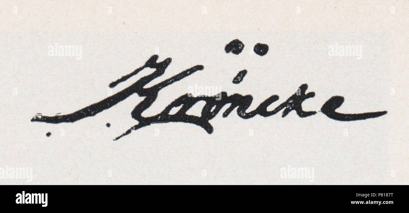 382 Unterschrift Kröncke Banque D'Images