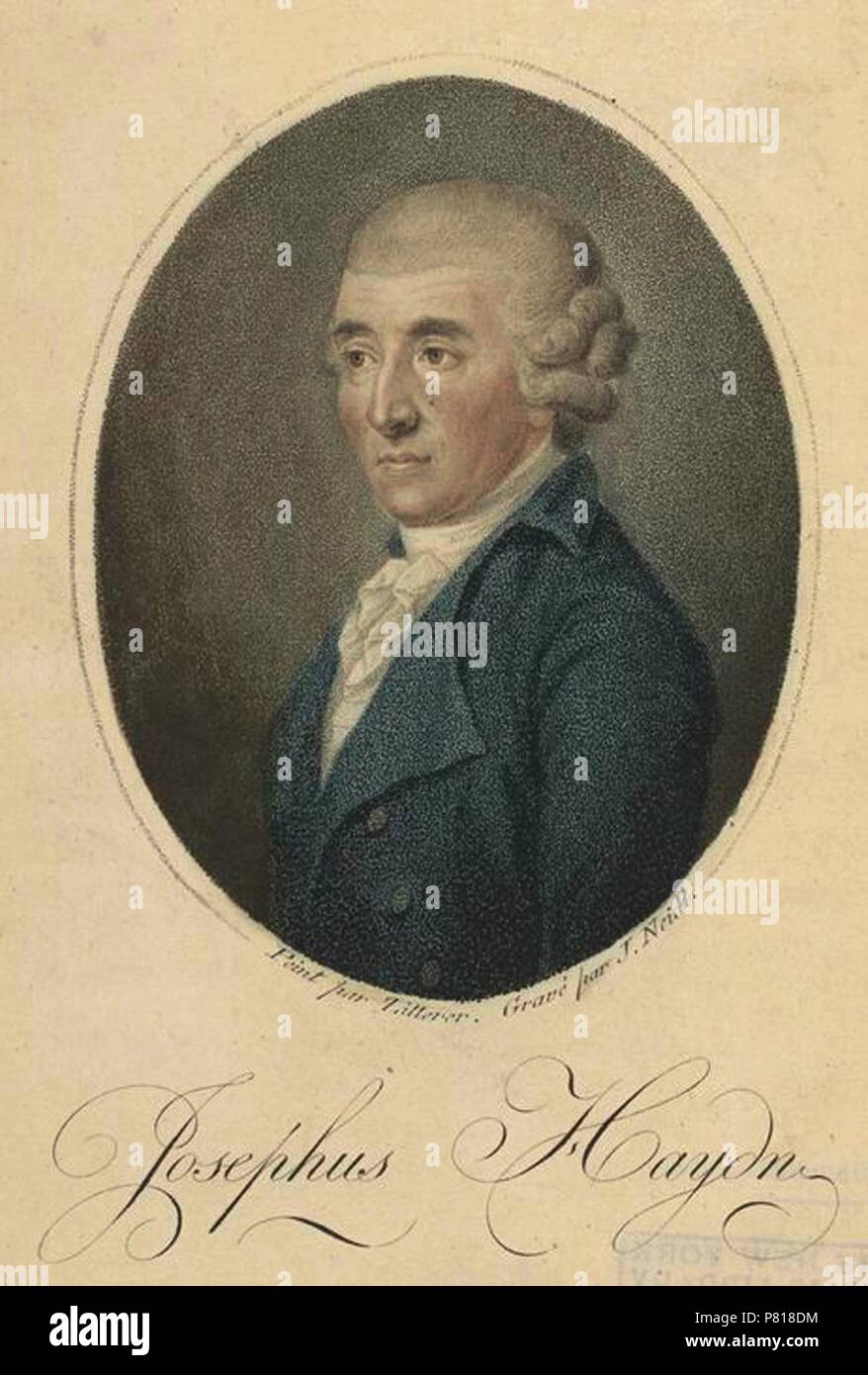 Portrait du compositeur Joseph Haydn (1732-1809). Musée : collection privée. Banque D'Images