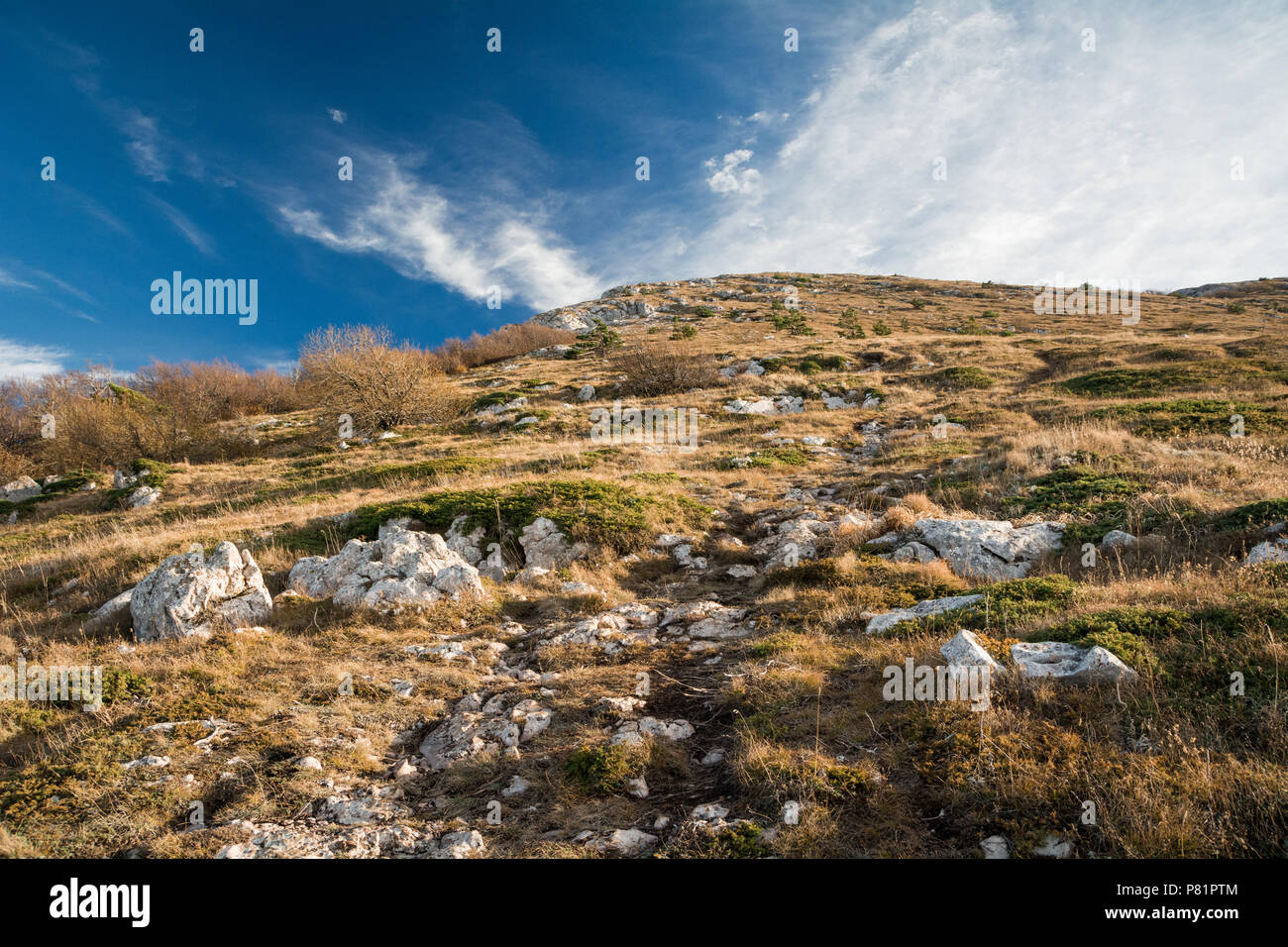 La montagne Chatyr-Dag, la République de Crimée Banque D'Images