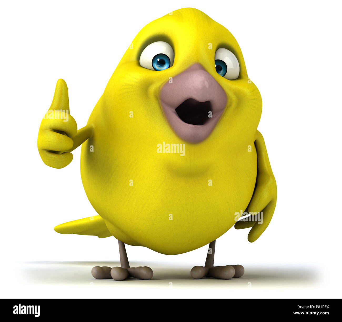 Oiseau jaune Banque D'Images