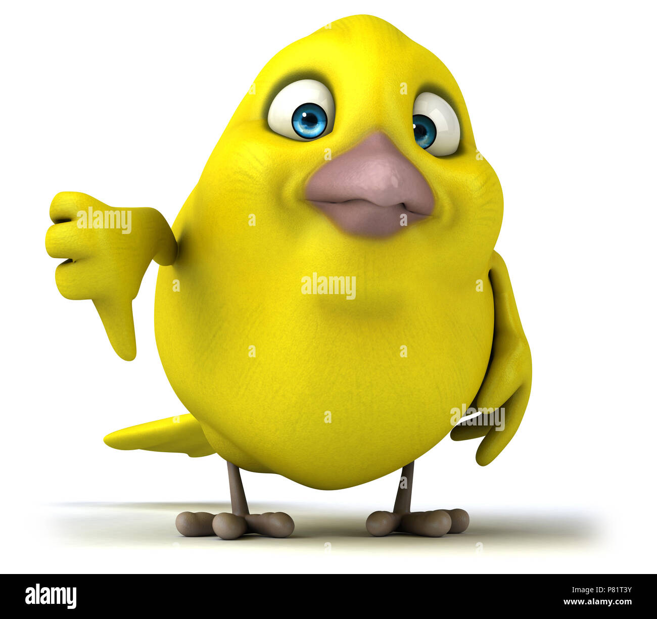 Oiseau jaune Banque D'Images