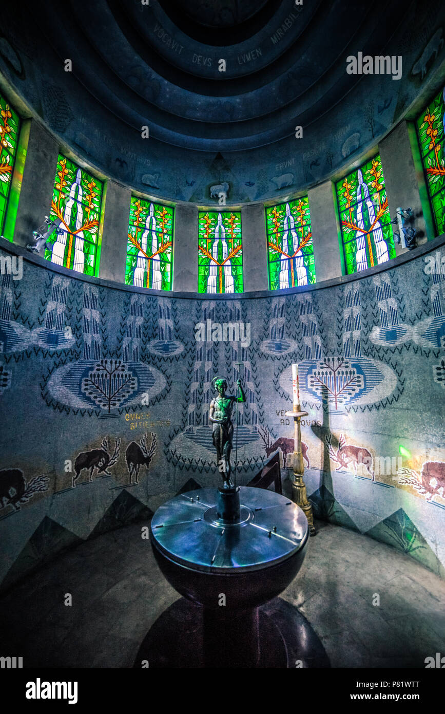 Lisbonne, Portugal, de l'église Igreja de Nossa Senhora de Fátima, 1934-38 Banque D'Images