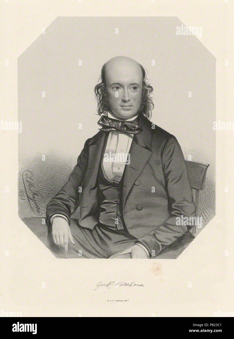 Par Thomas Herbert Maguire, imprimé par M & N Hanhart, lithographie, 1851 170 George Robert Waterhouse - Maguire Banque D'Images