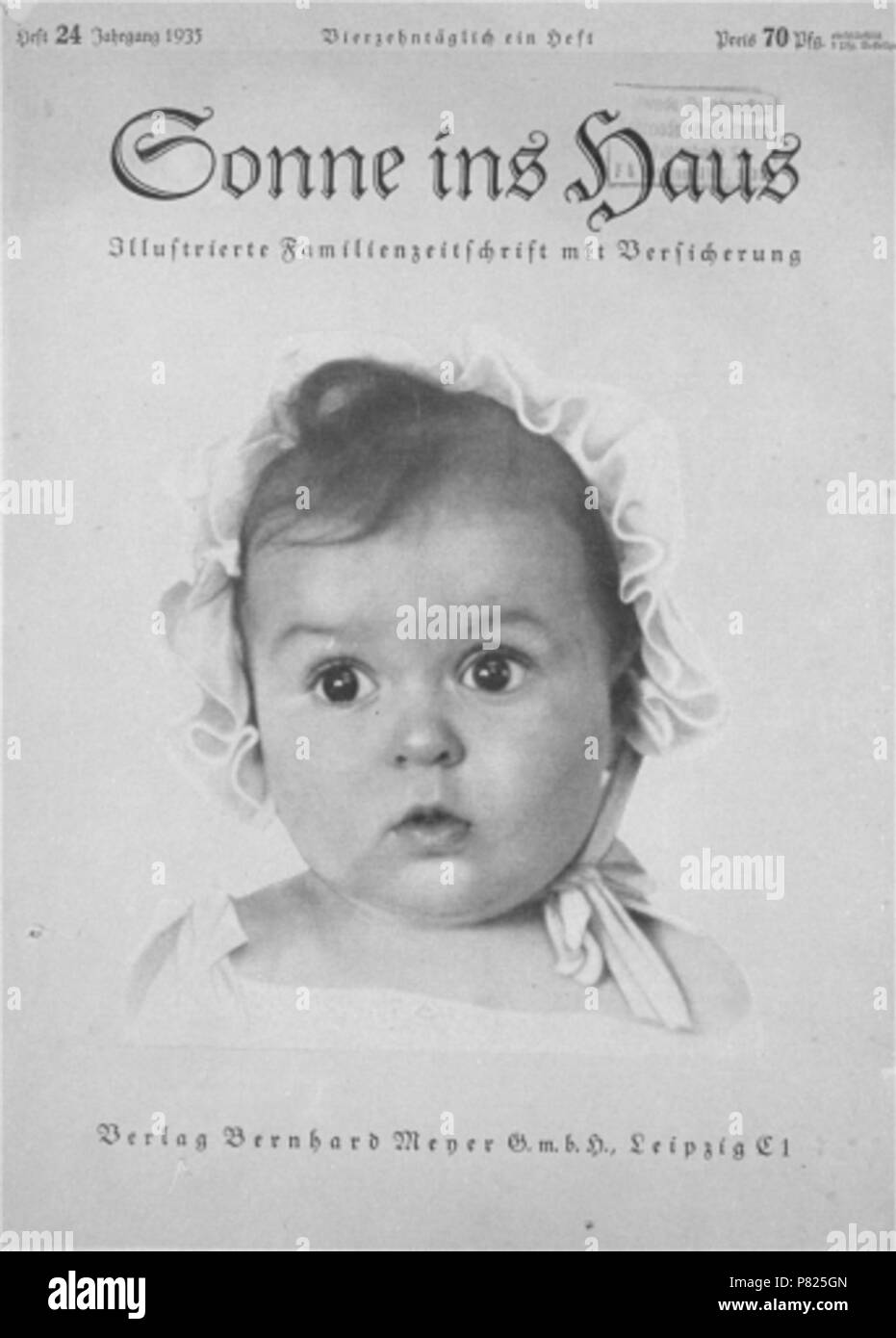 Anglais Photographie De Couverture Hessy Levinsons Le Gagnant Du Plus Beau Bebe Aryen Concours Dont Les Promoteurs N A Jamais Decouvert Son Ascendance Juive Publie Sur La Couverture D Un Magazine Nazi Janvier 1935