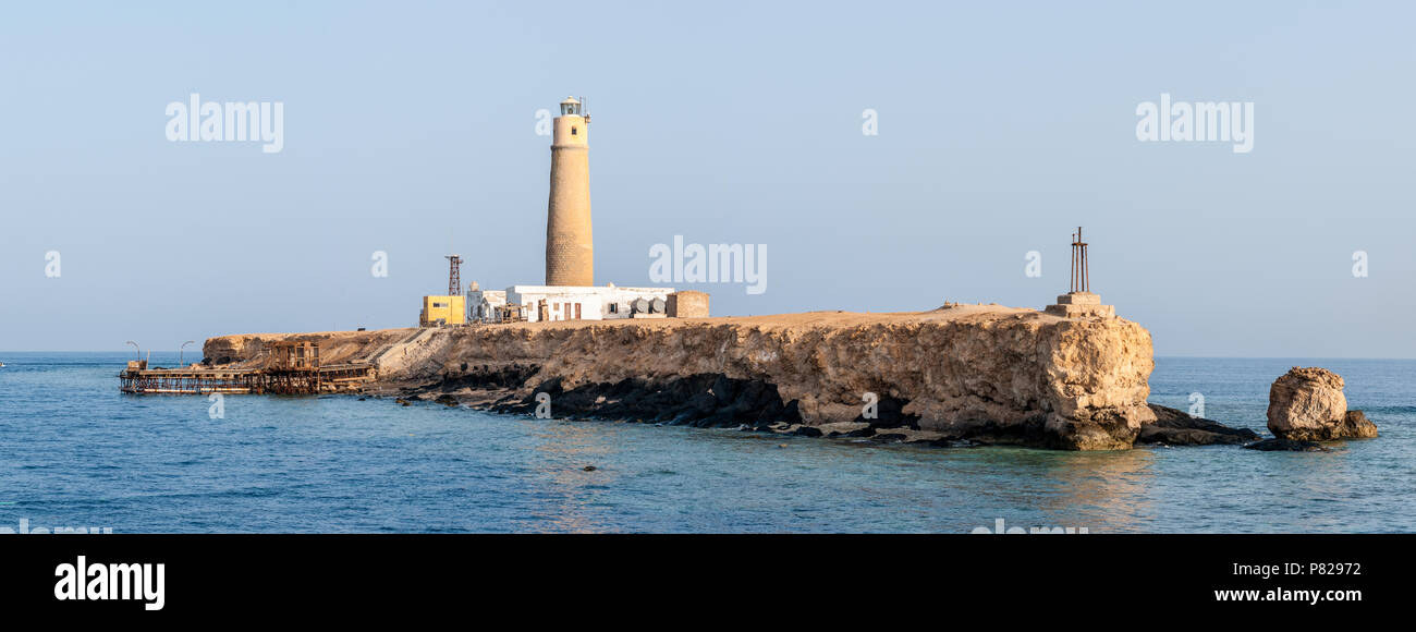 Panorama de l'île big brother, Red Sea, Egypt Banque D'Images