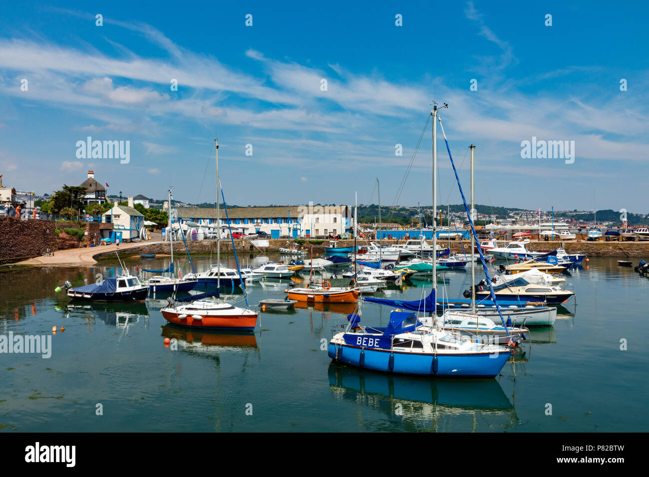 Paignton Devon, Angleterre, 06 juillet 2018 bateaux dans le port Banque D'Images