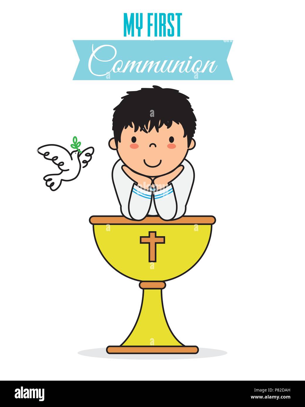 Carte De Ma Premiere Communion Garcon Avec Un Calice Image Vectorielle Stock Alamy Carte De Ma Premiere Communion Garcon Avec Un Calice Image Vectorielle Stock Alamy