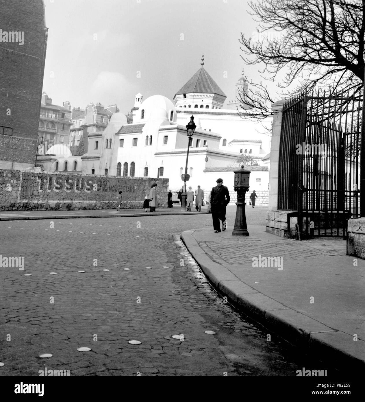 Photographies de Plan Marshall, des expositions, des programmes et du personnel, 1948 - 1967 Paris Mosquée Banque D'Images