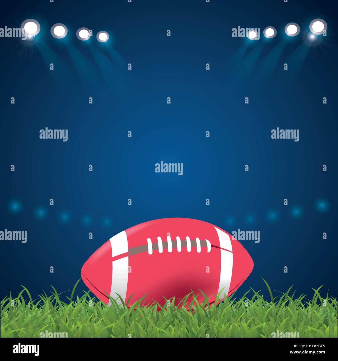 Illustartion de football américain ball isolated on white Illustration de Vecteur