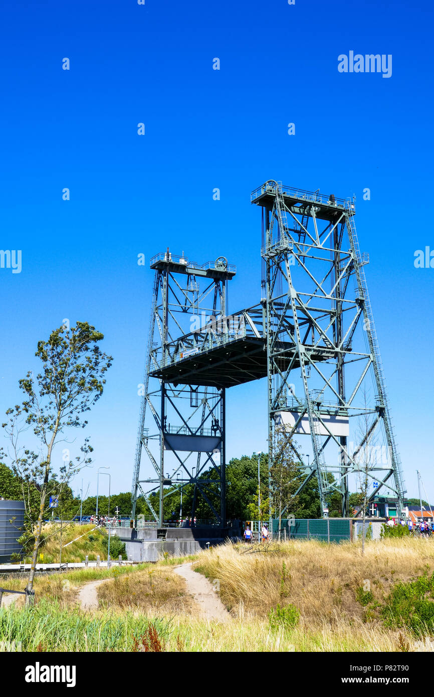 Pont élévateur à Boskoop, aux Pays-Bas Banque D'Images