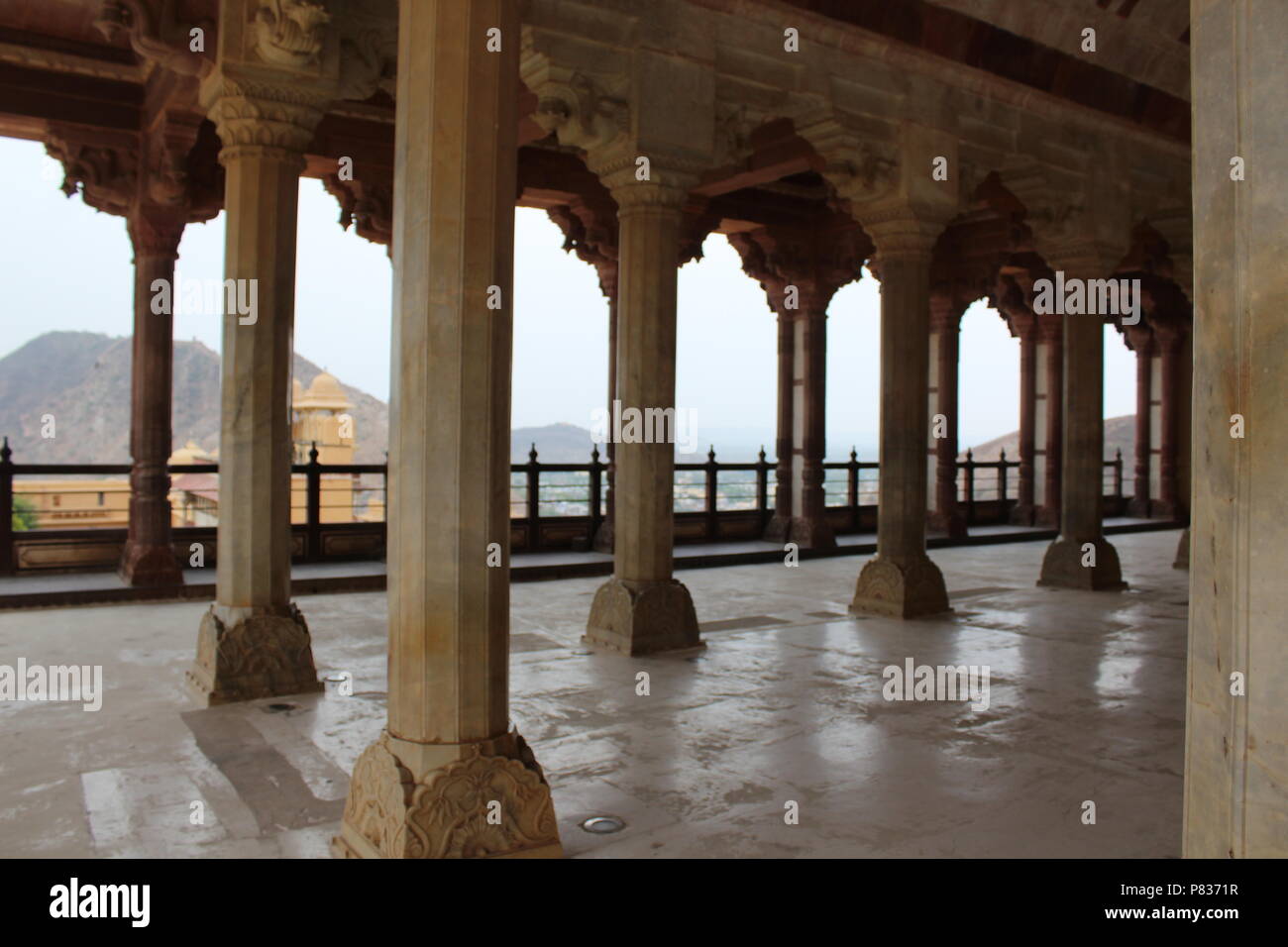 Diwan-i-Khas Fort Amber, l'un des attraits de l'Amber Palace est le Diwan-i-Khas ou la salle d'audience privée. Banque D'Images