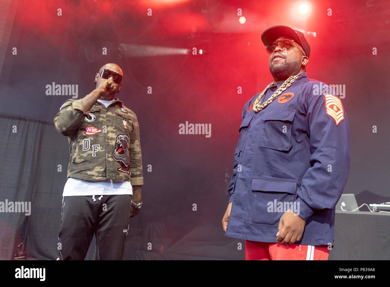 Milwaukee, Wisconsin, États-Unis. 7 juillet, 2018. (BIG BOI ANTWAN ANDRÉ PATTON) lors Summerfest Music Festival à Henry Maier Festival Park à Milwaukee, Wisconsin Crédit : Daniel DeSlover/ZUMA/Alamy Fil Live News Banque D'Images